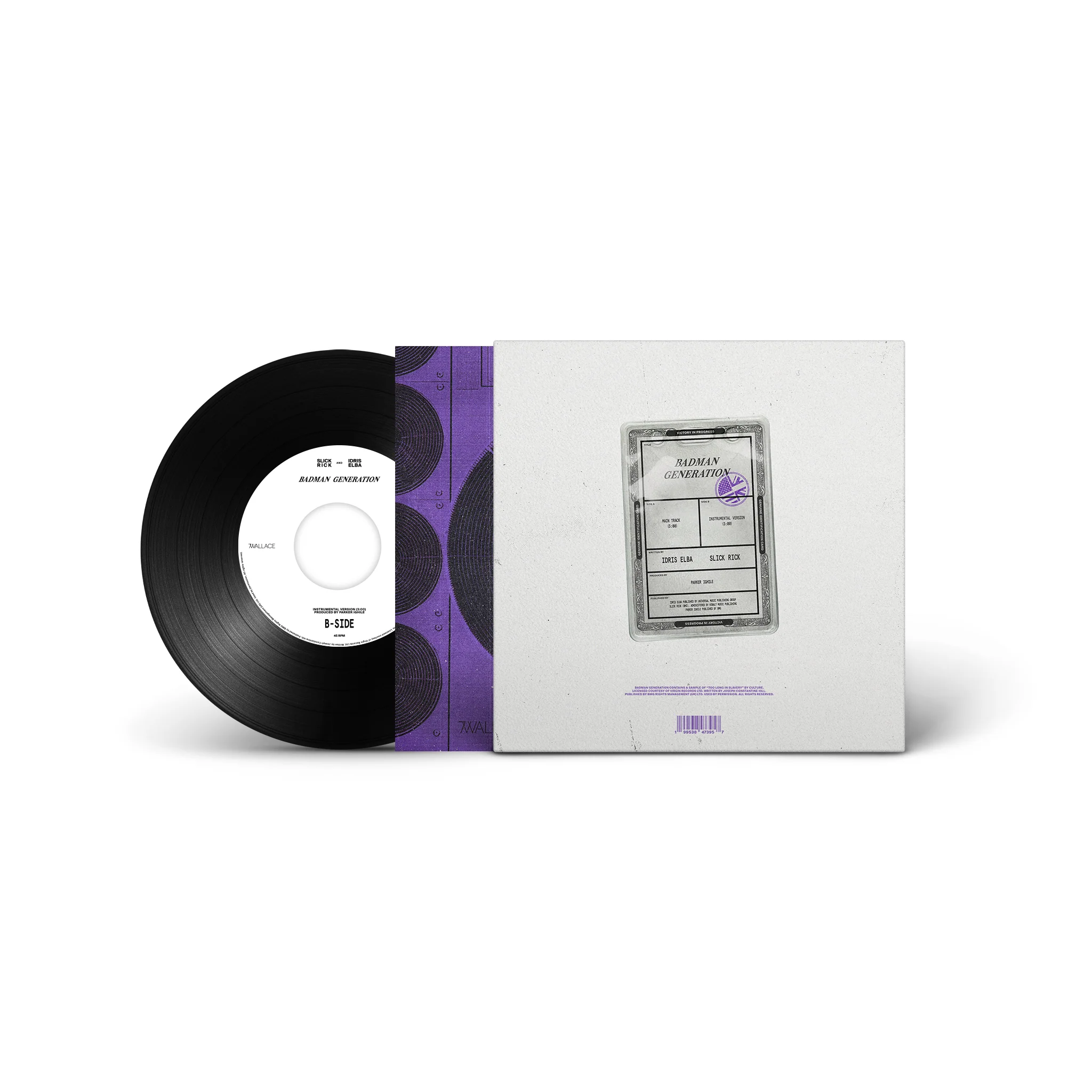 Slick Rick - Badman Generation ft. Idris Elba - 7" Vinyl Single - Image 3