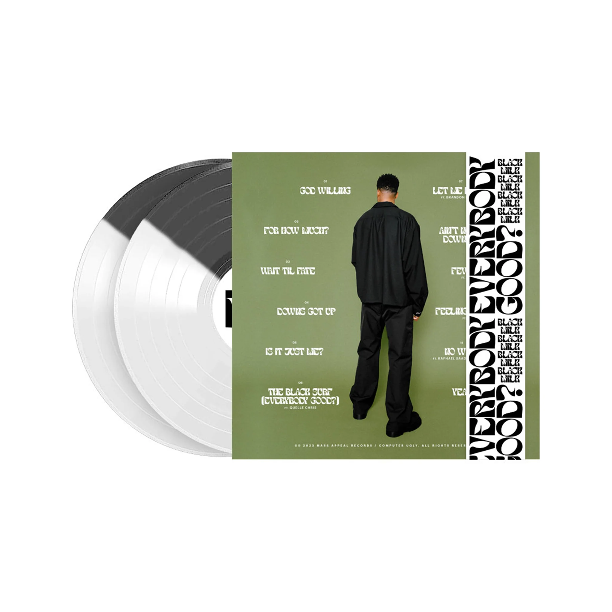 Black Milk "Everybody Good?" 2LP Half & Half Color Vinyl - Image 2
