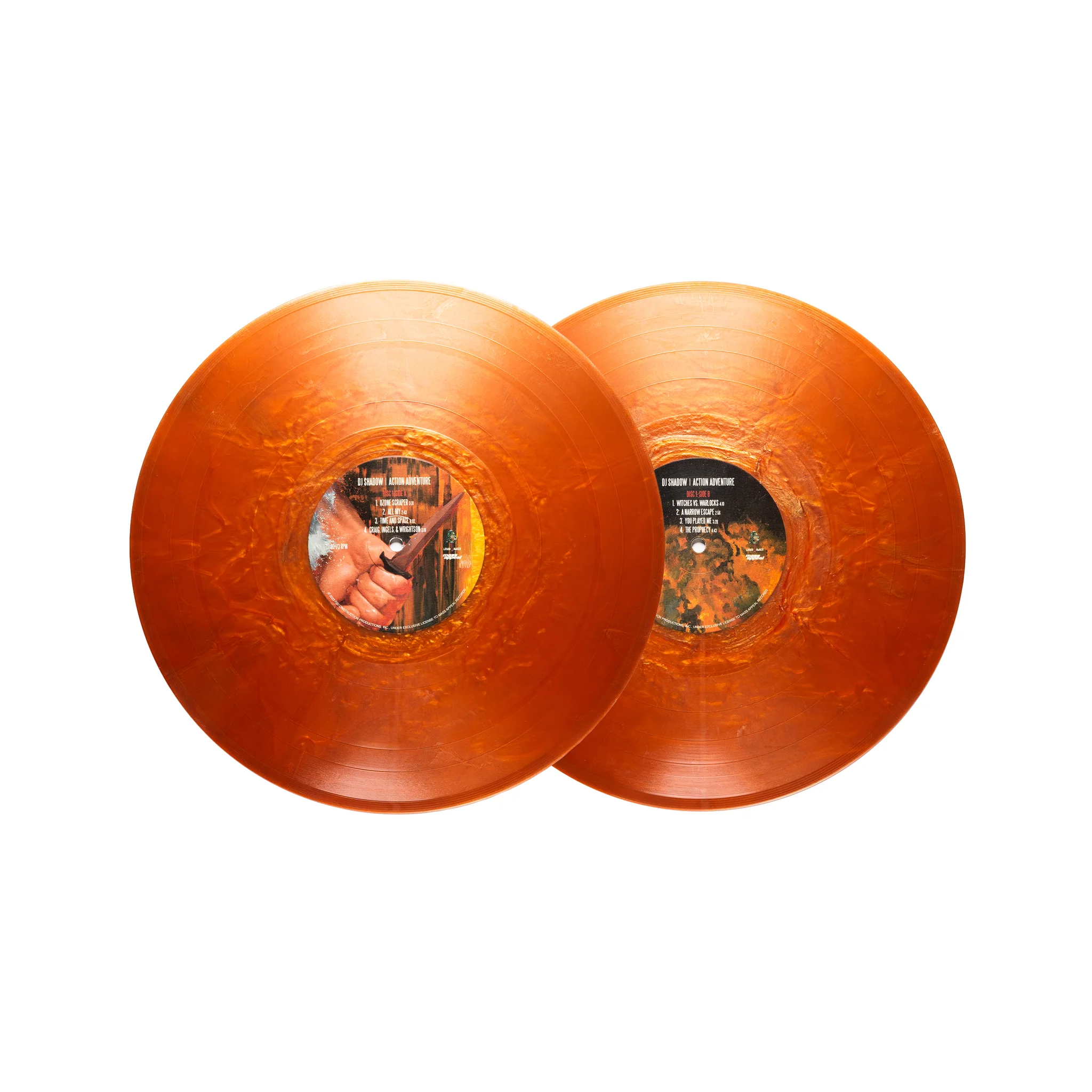 DJ Shadow “Action Adventure” Copper Color Vinyl 2LP - Image 3