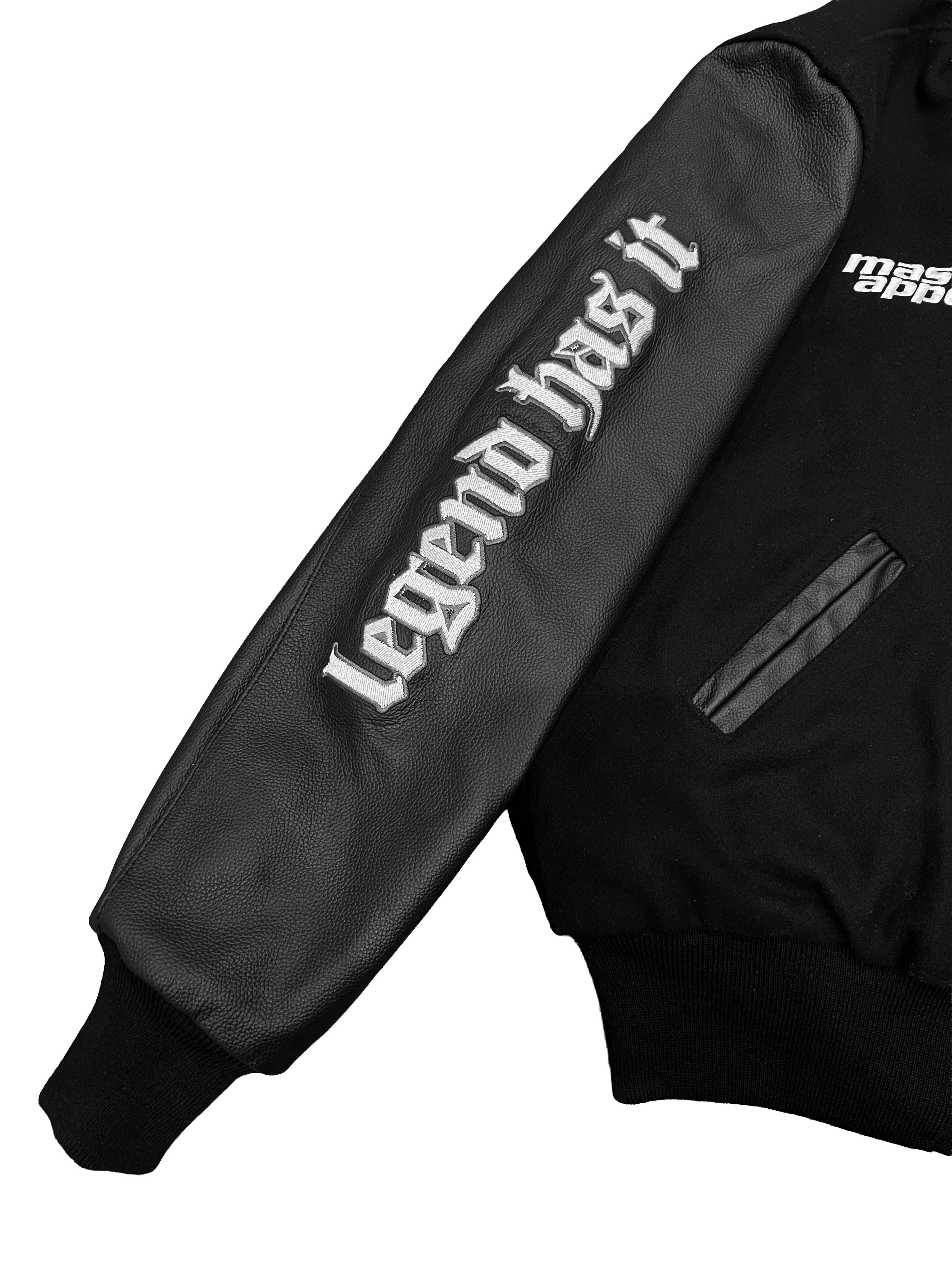 Legend Has It - Wool & Leather Varsity Jacket - Image 4