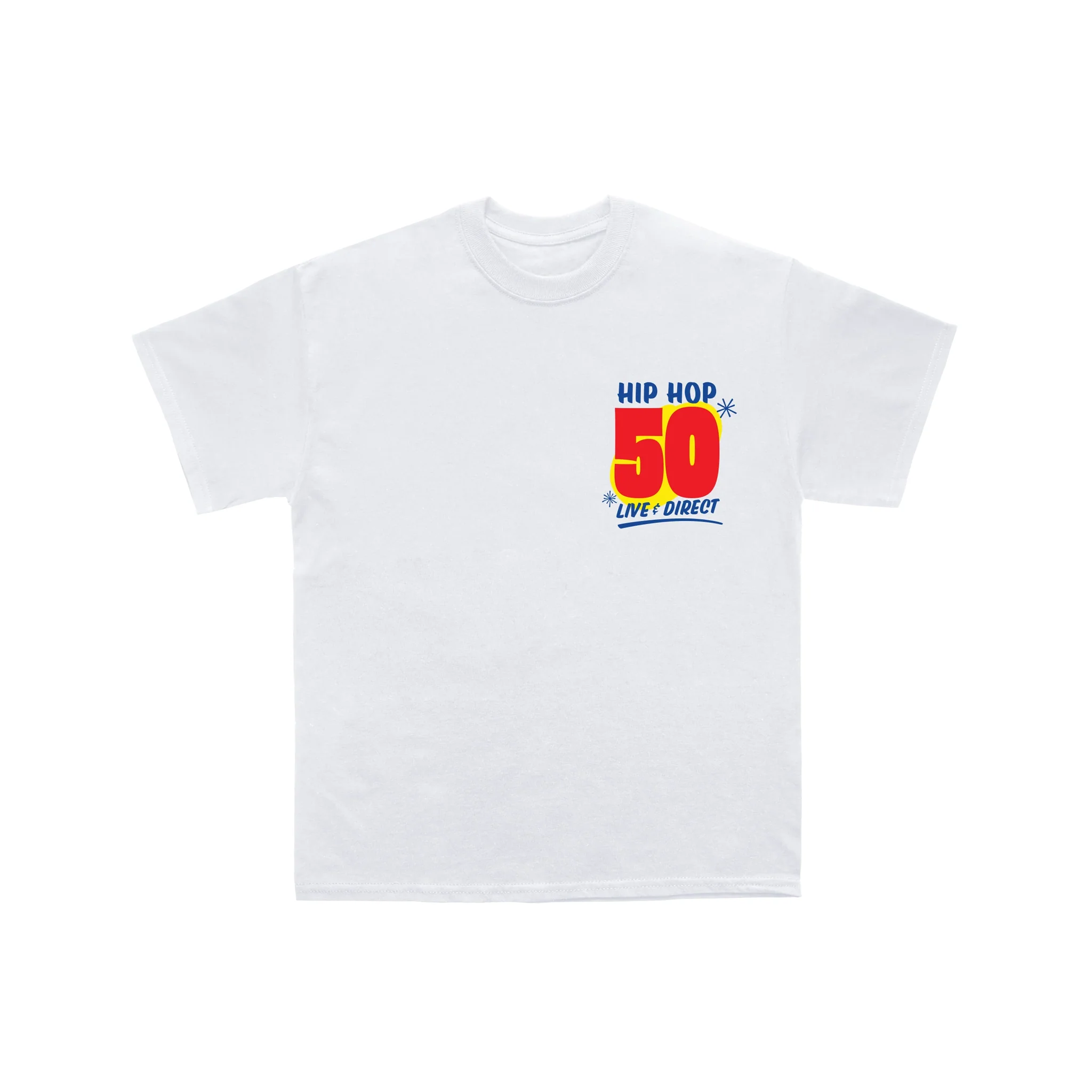 HH50: Live & Direct White T-Shirt - Image 2
