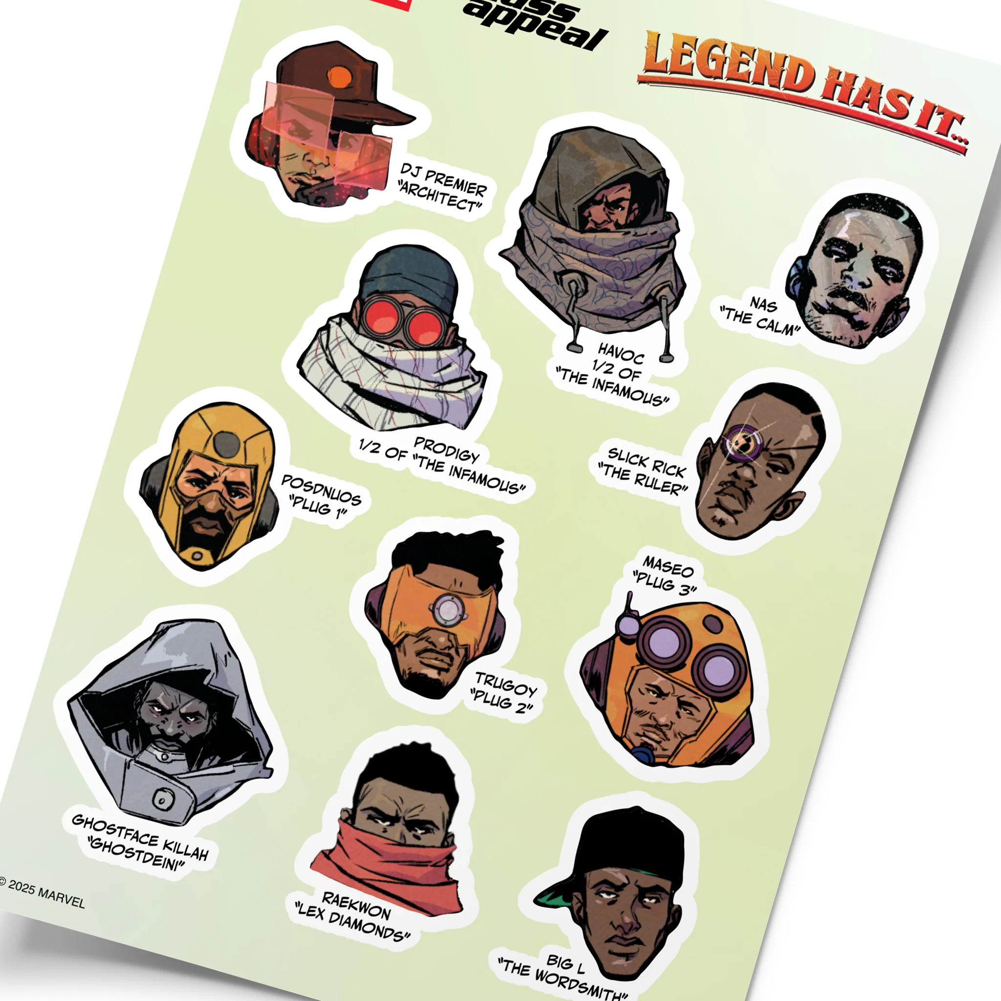 Mass Appeal x Marvel Presents - Legend Has It - Sticker Pack - Image 4