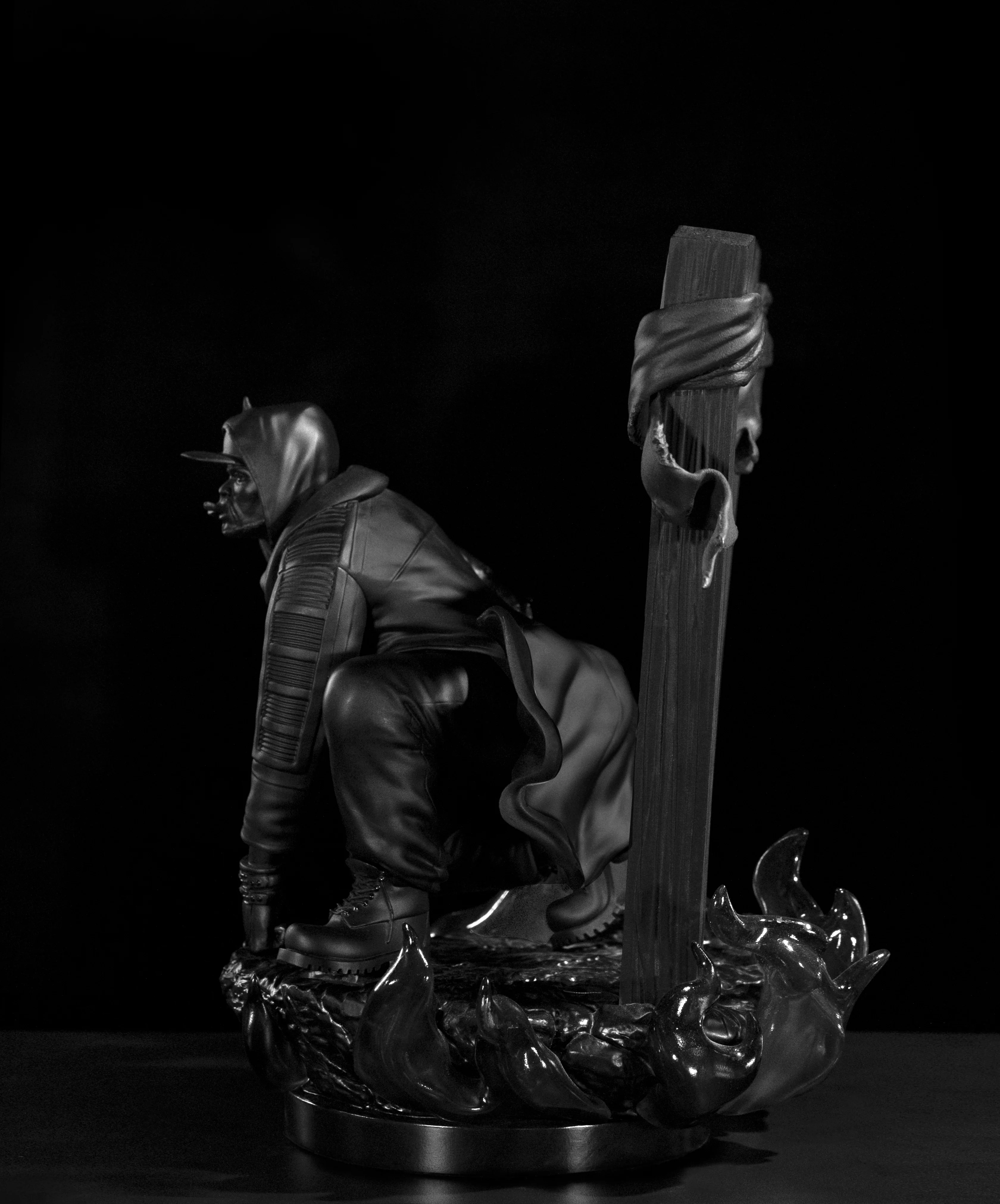Method Man x Concrete Jungle x Hip Hop 50 Statue: BLACKOUT VERSION - Image 8