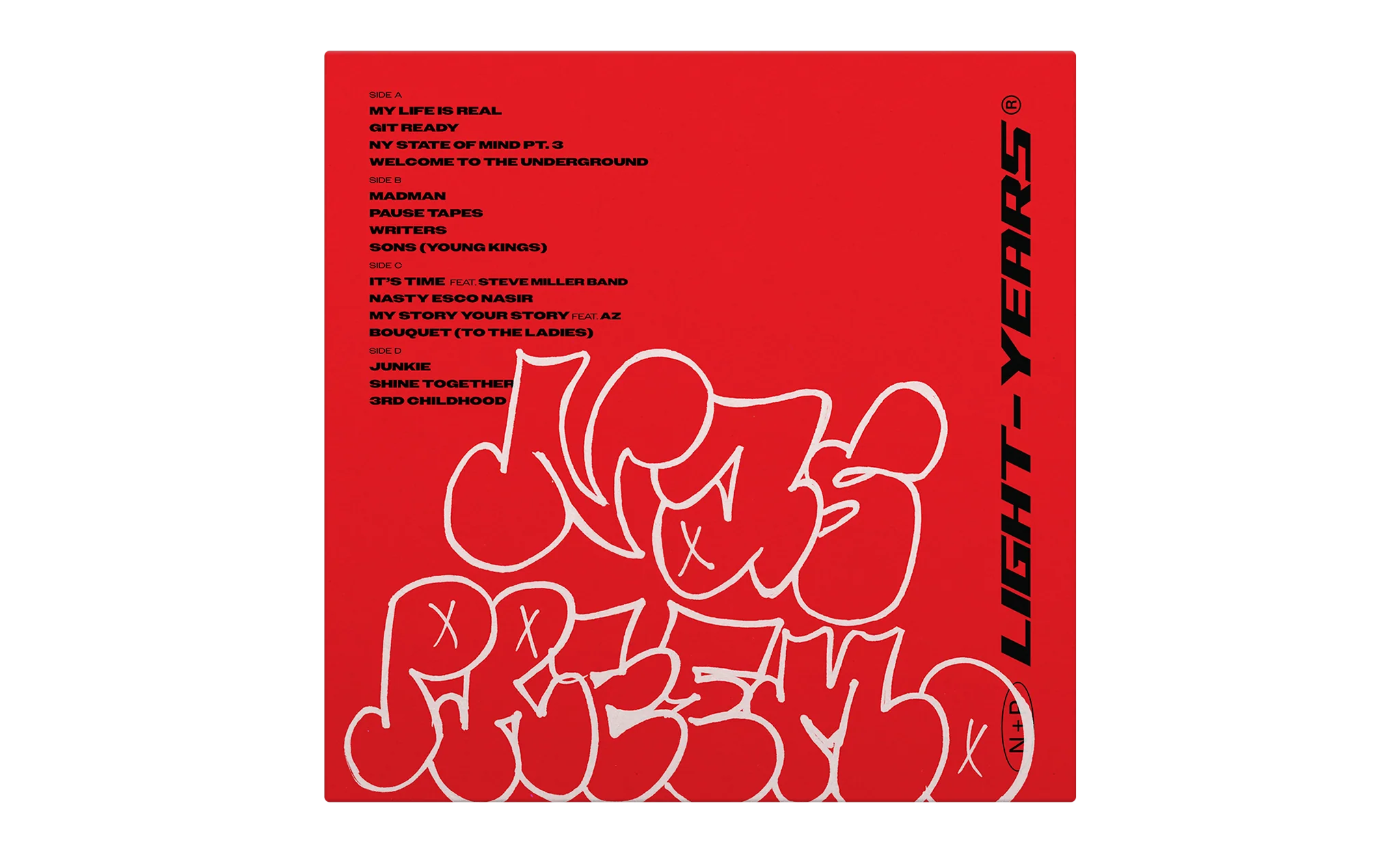 Nas & DJ Premier - Light-Years - Red Sunset Variant 2xLP - Image 3