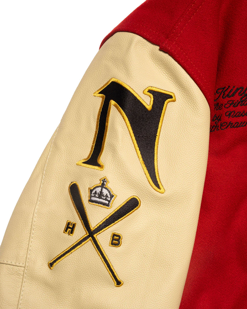 Exclusive: Nas KDIII Letterman Jacket (Genuine Leather & Wool) - Image 5