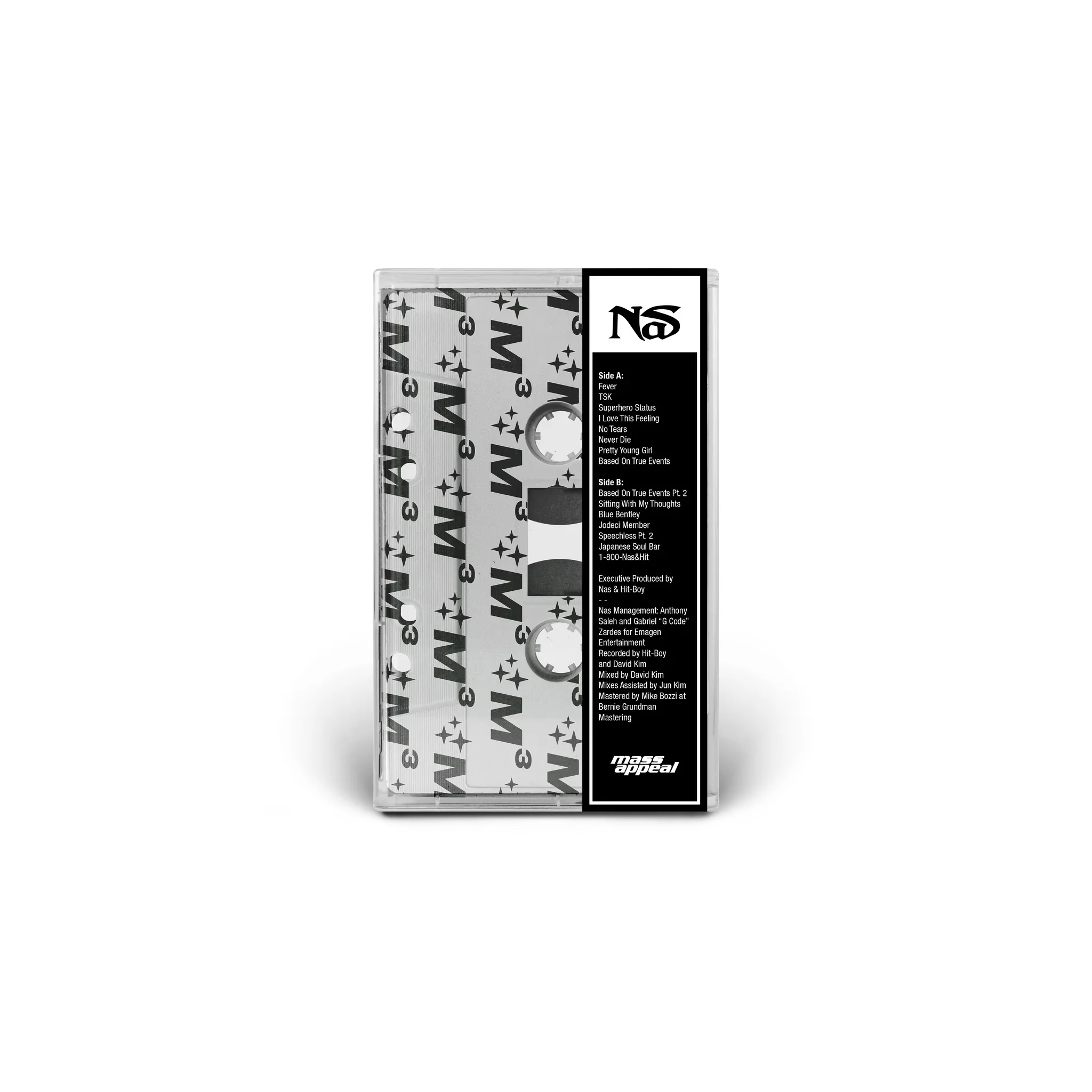 Nas “Magic 3” (B&W Split Color Shell Cassette Tape) - Image 2