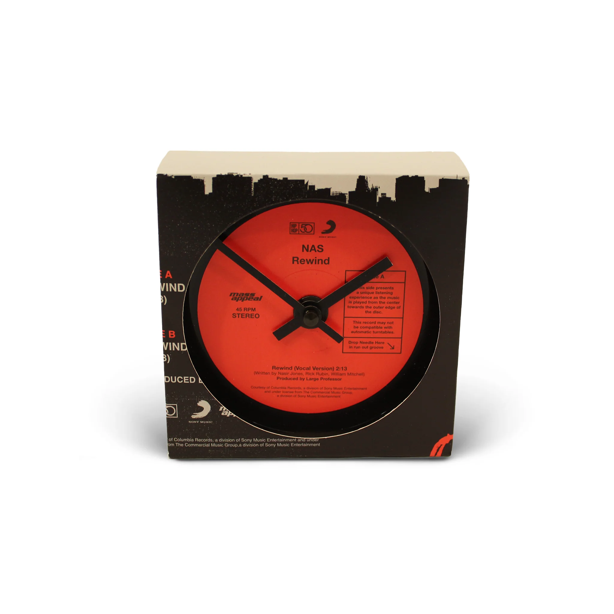Nas - Rewind - Handmade Vinyl Clock - Image 4