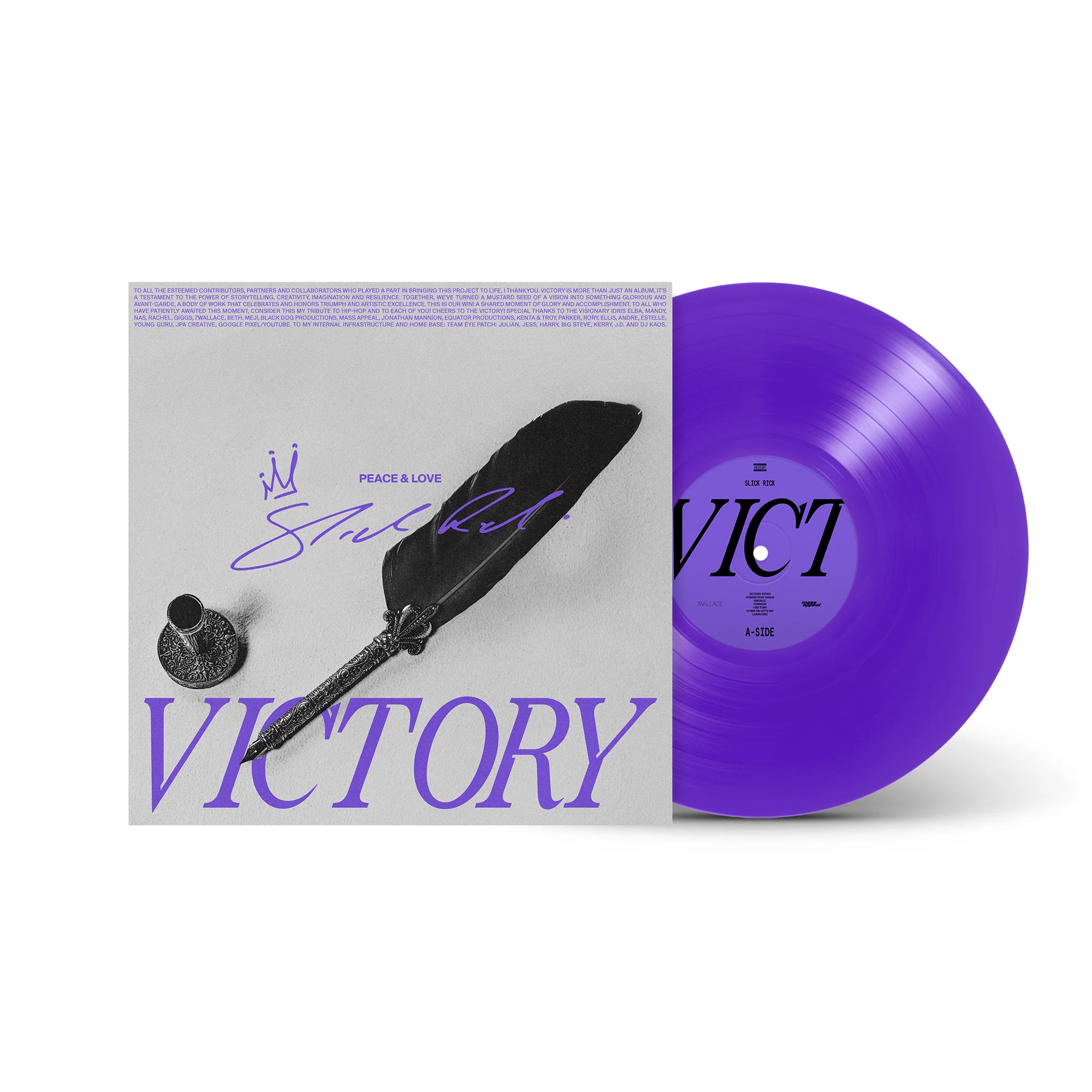 Slick Rick "VICTORY" Vinyl LP - Purple Edition - Image 6