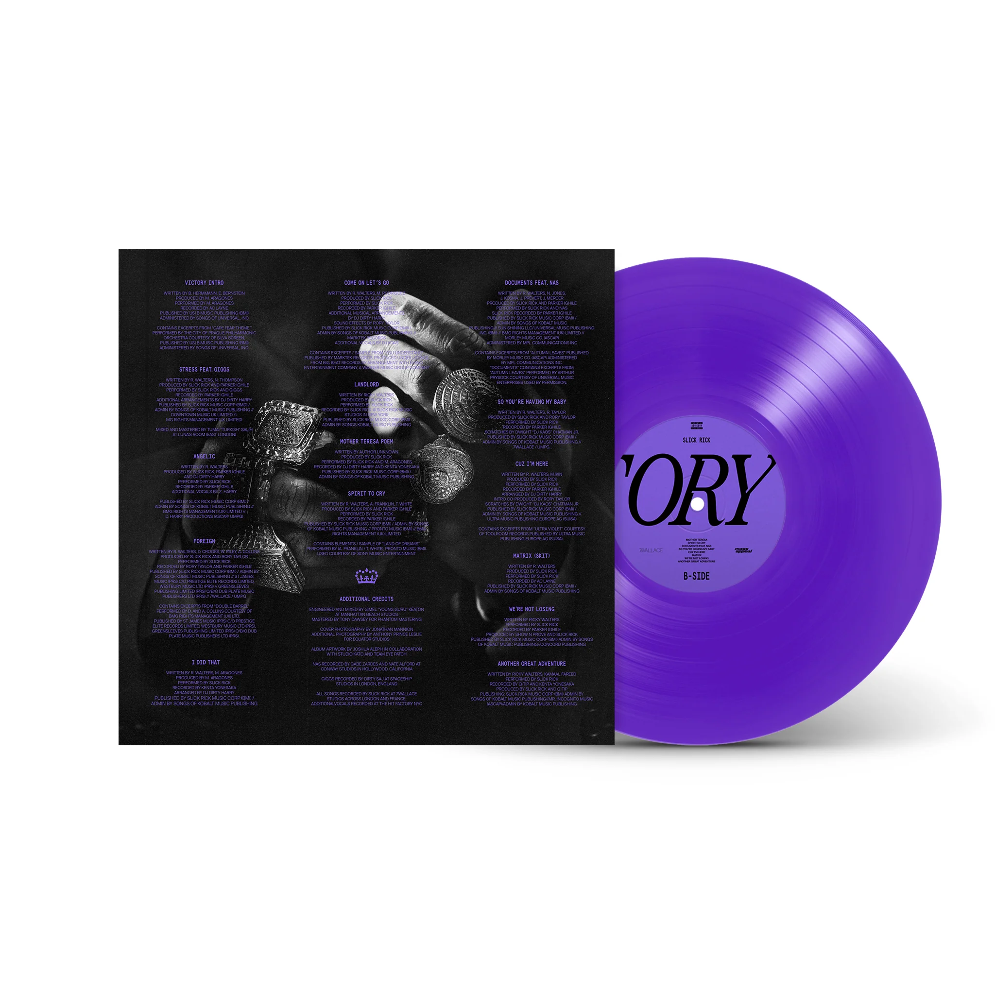 Slick Rick "VICTORY" Vinyl LP - Purple Edition - Image 7