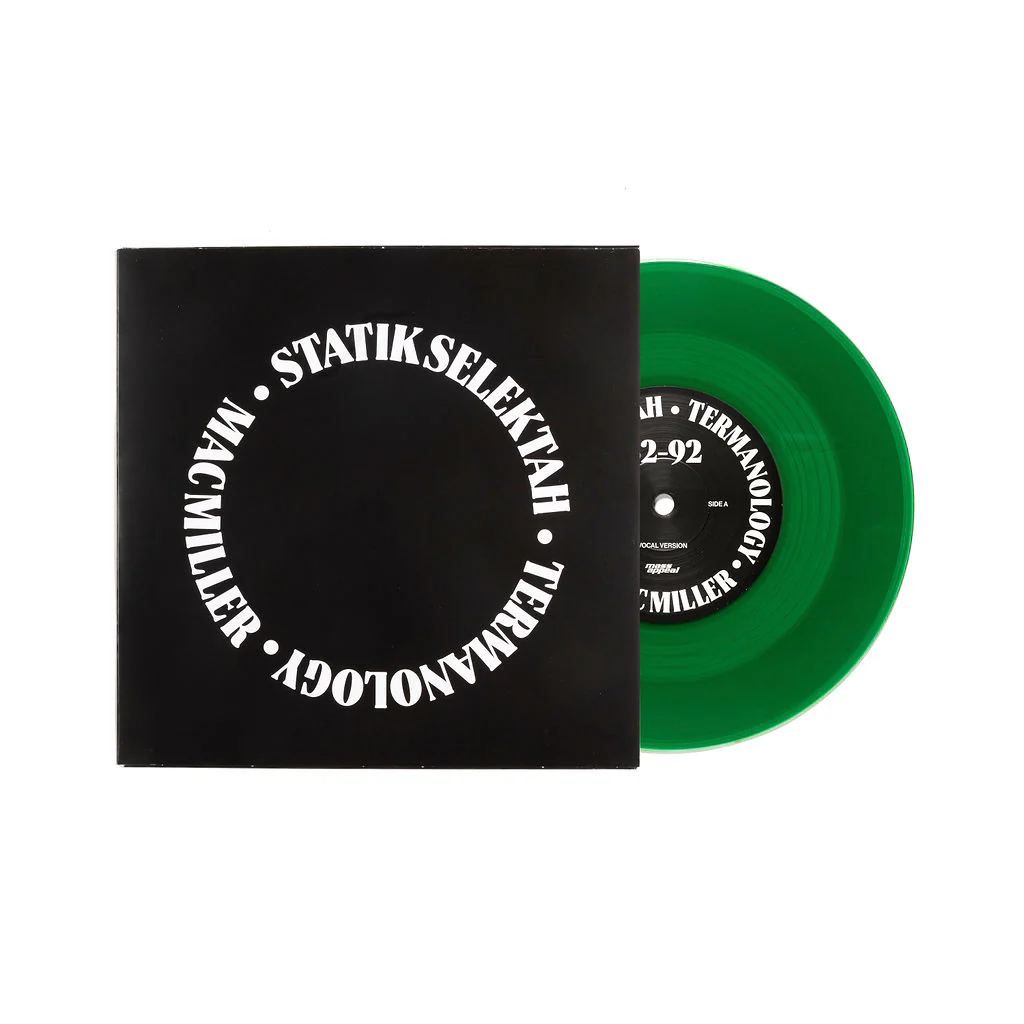 Statik Selektah & Termanology ft. Mac Miller "82 92" (GREEN VERSION) 45 7" Vinyl Single - Image 4