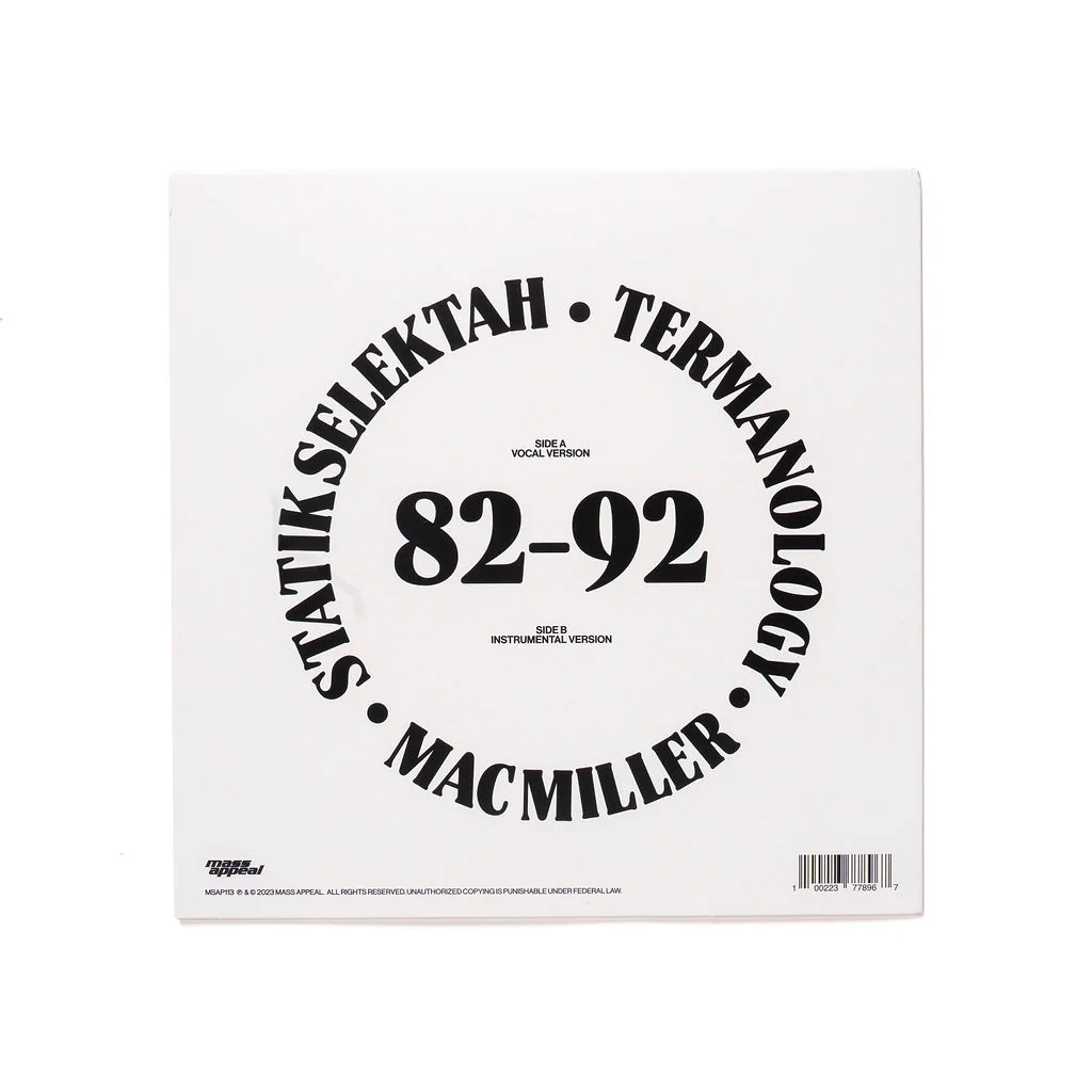 Statik Selektah & Termanology ft. Mac Miller "82 92" (GREEN VERSION) 45 7" Vinyl Single - Image 6