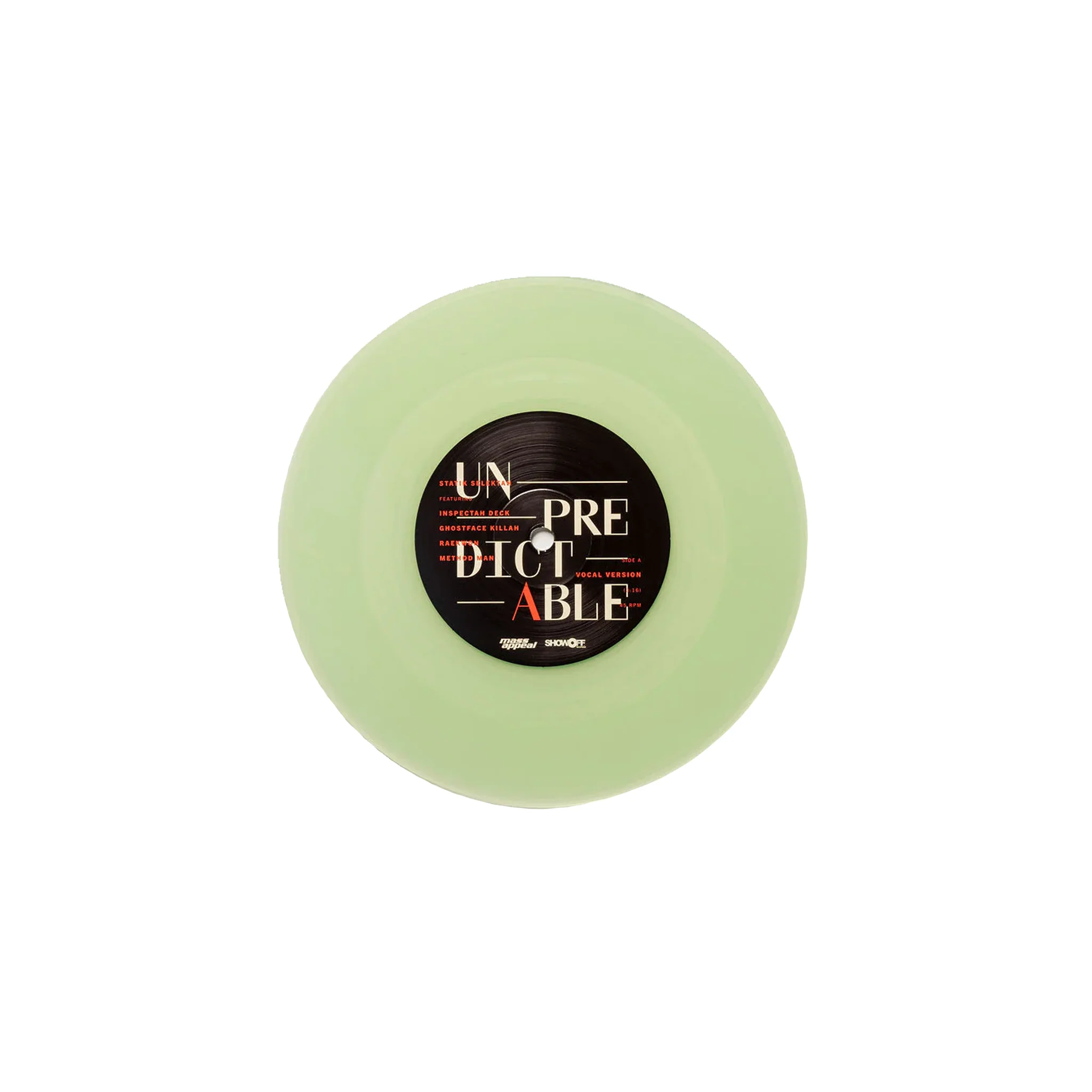 Statik Selektah ft Inspectah Deck, Ghostface, Method Man, Raekwon - "Unpredictable" Color Vinyl 7" Single - Image 5