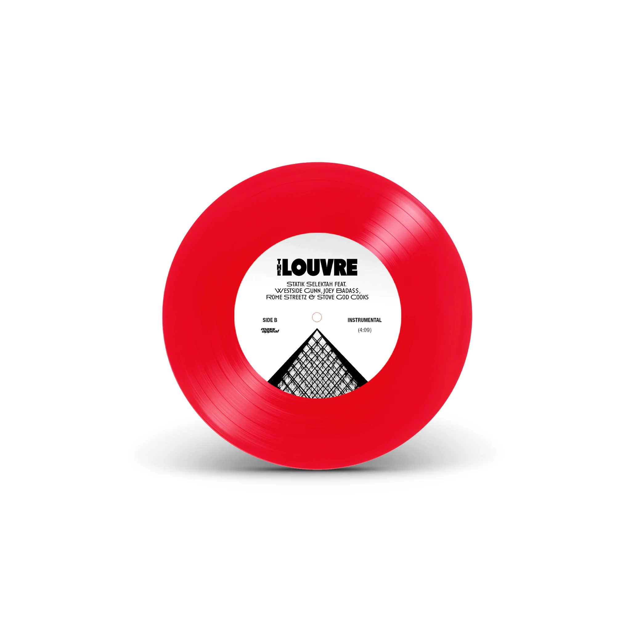 Statik Selektah - The Louvre - 7" Vinyl Single - Standard Red Version - Image 4